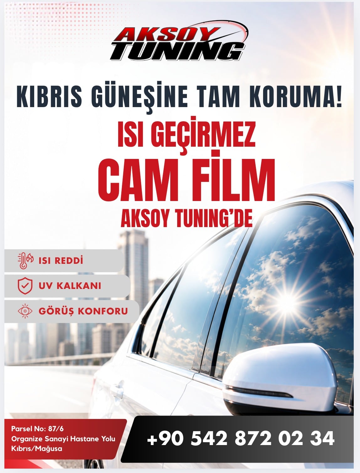 Kıbrıs Isı Geçirmez Cam Filmi