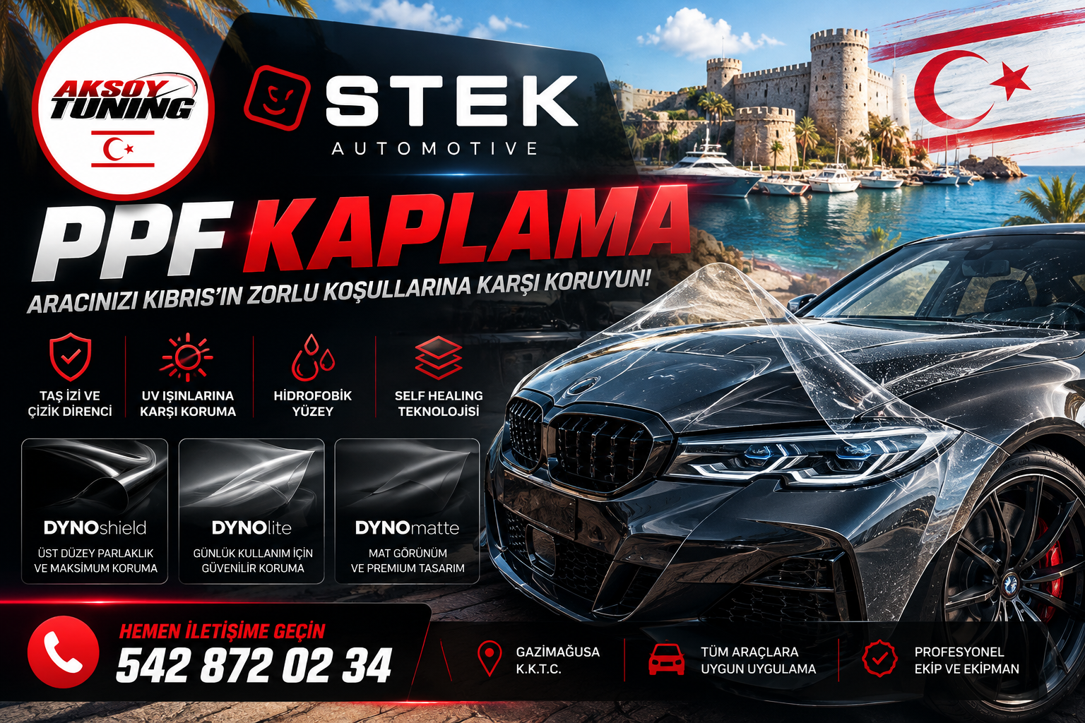 Kıbrıs Stek PPF Kaplama Hizmeti