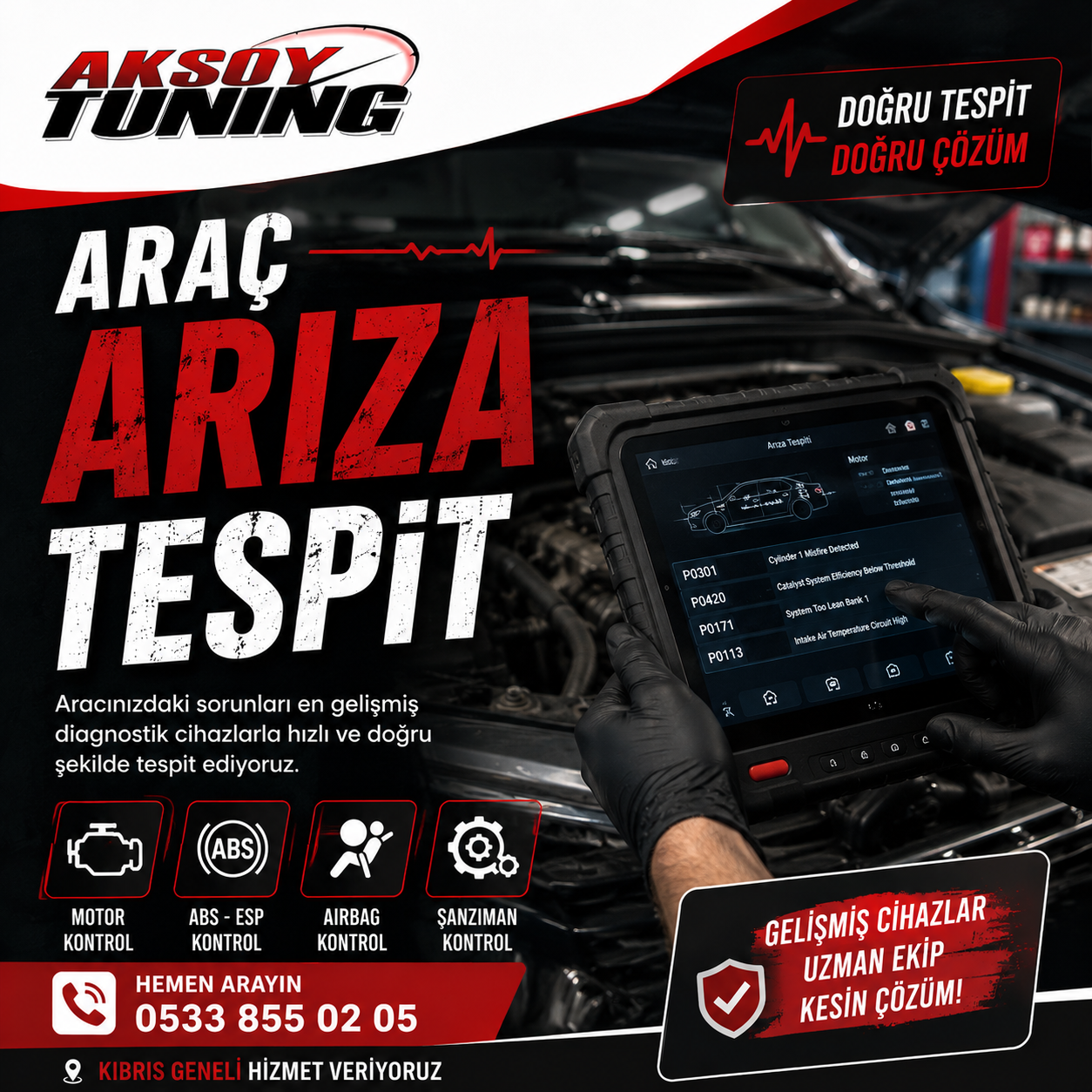 KKTC Araç Arıza Tespit Fiyatları