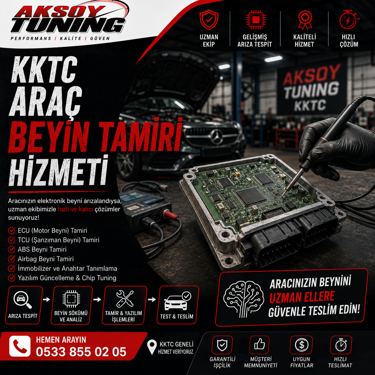 KKTC Araç Beyin Tamiri Hizmeti