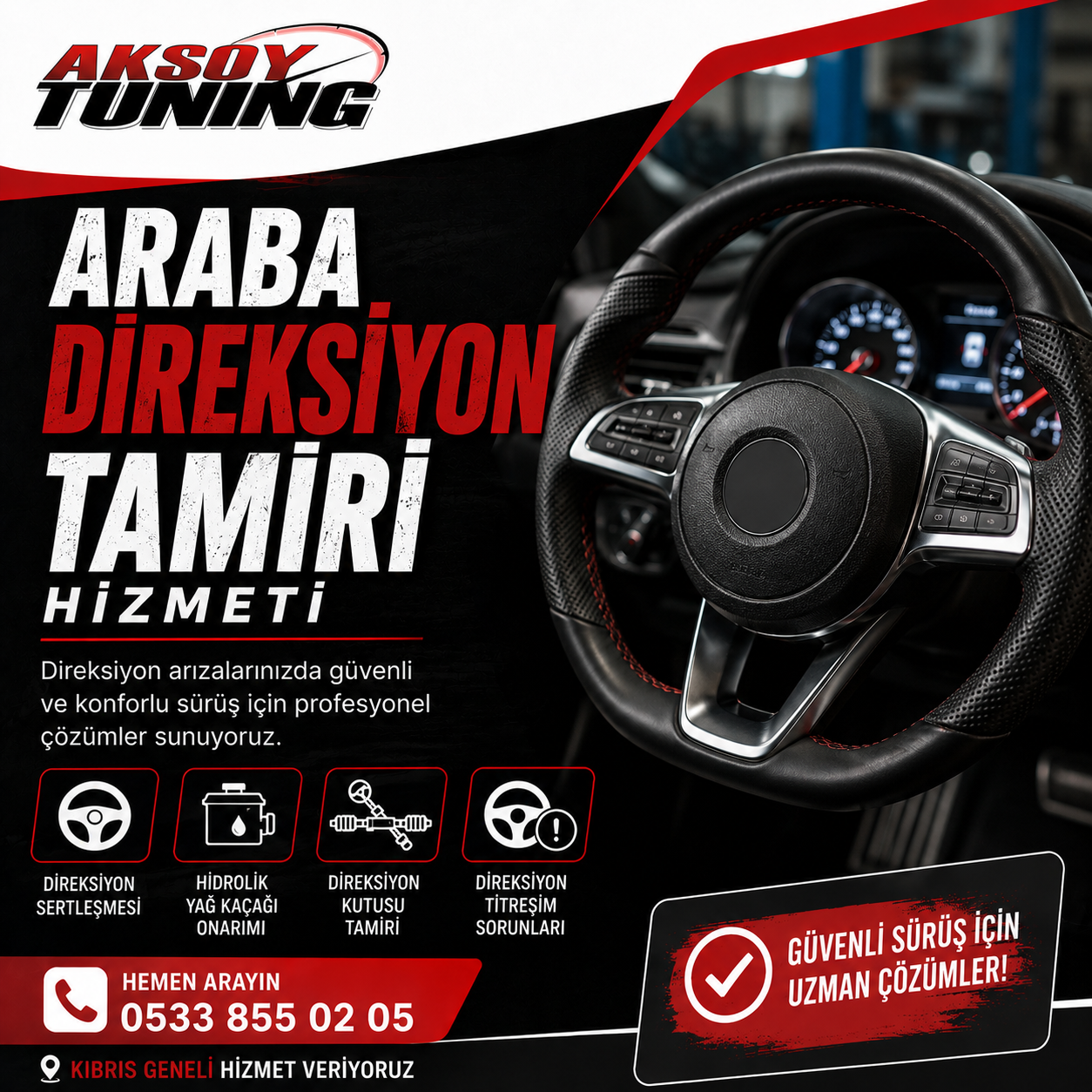 KKTC Araç Direksiyon Tamiri