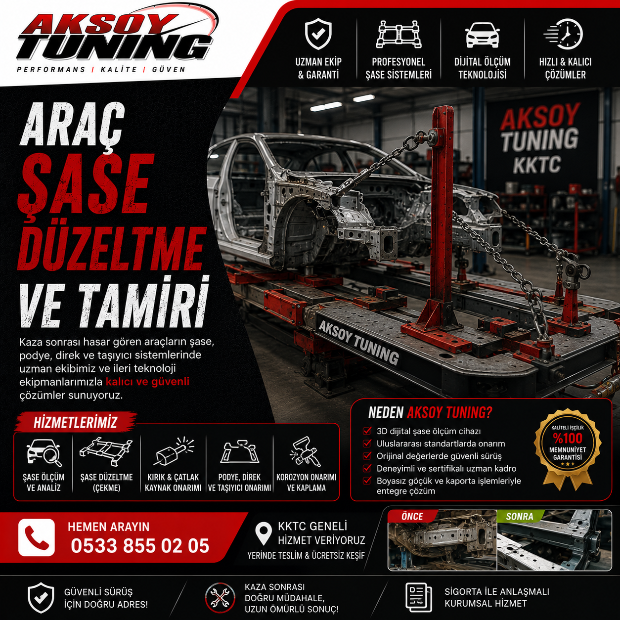 KKTC Araç Şase Düzeltme ve Tamiri