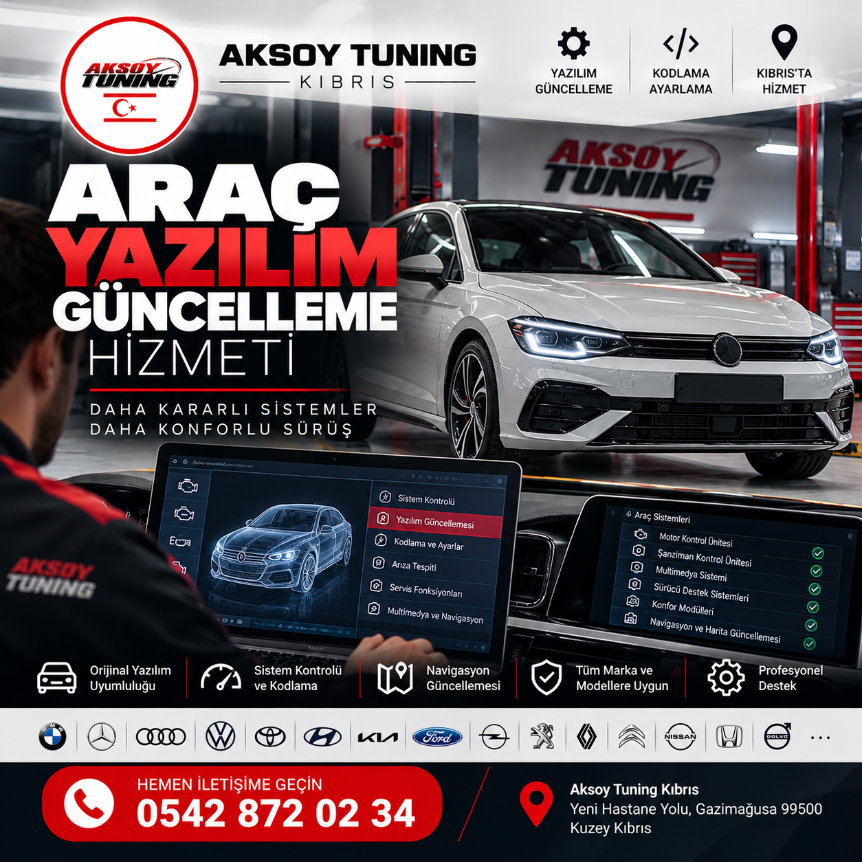 KKTC Araç Yazılım Güncelleme Fiyatları
