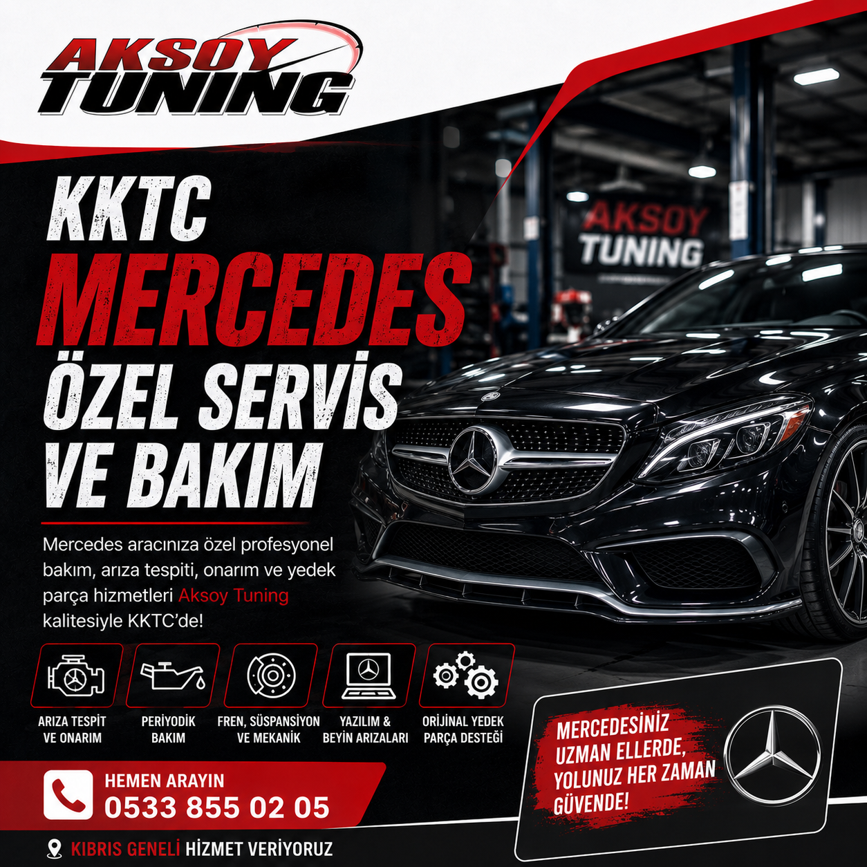 KKTC Özel Servis ve Bakım Fiyatları
