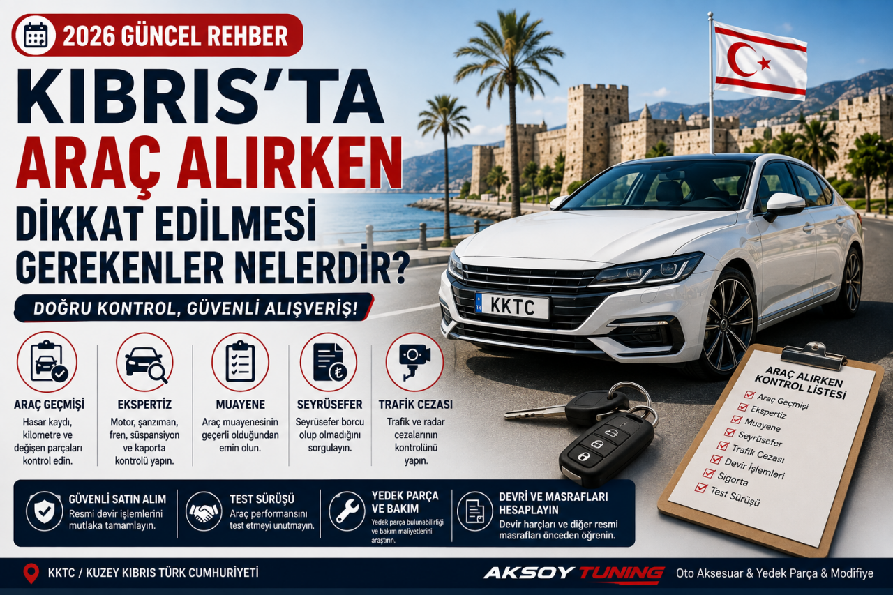 Kıbrıs'ta Araç Alırken Dikkat Edilmesi Gerekenler Nelerdir? 2026 Rehberi