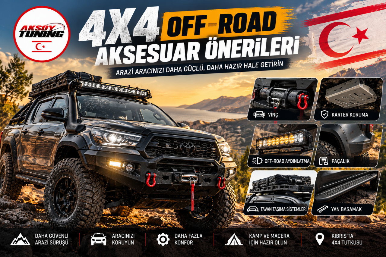 4x4 Off-Road Aksesuar Önerileri: Arazi Aracınızı Nasıl Hazırlamalısınız?