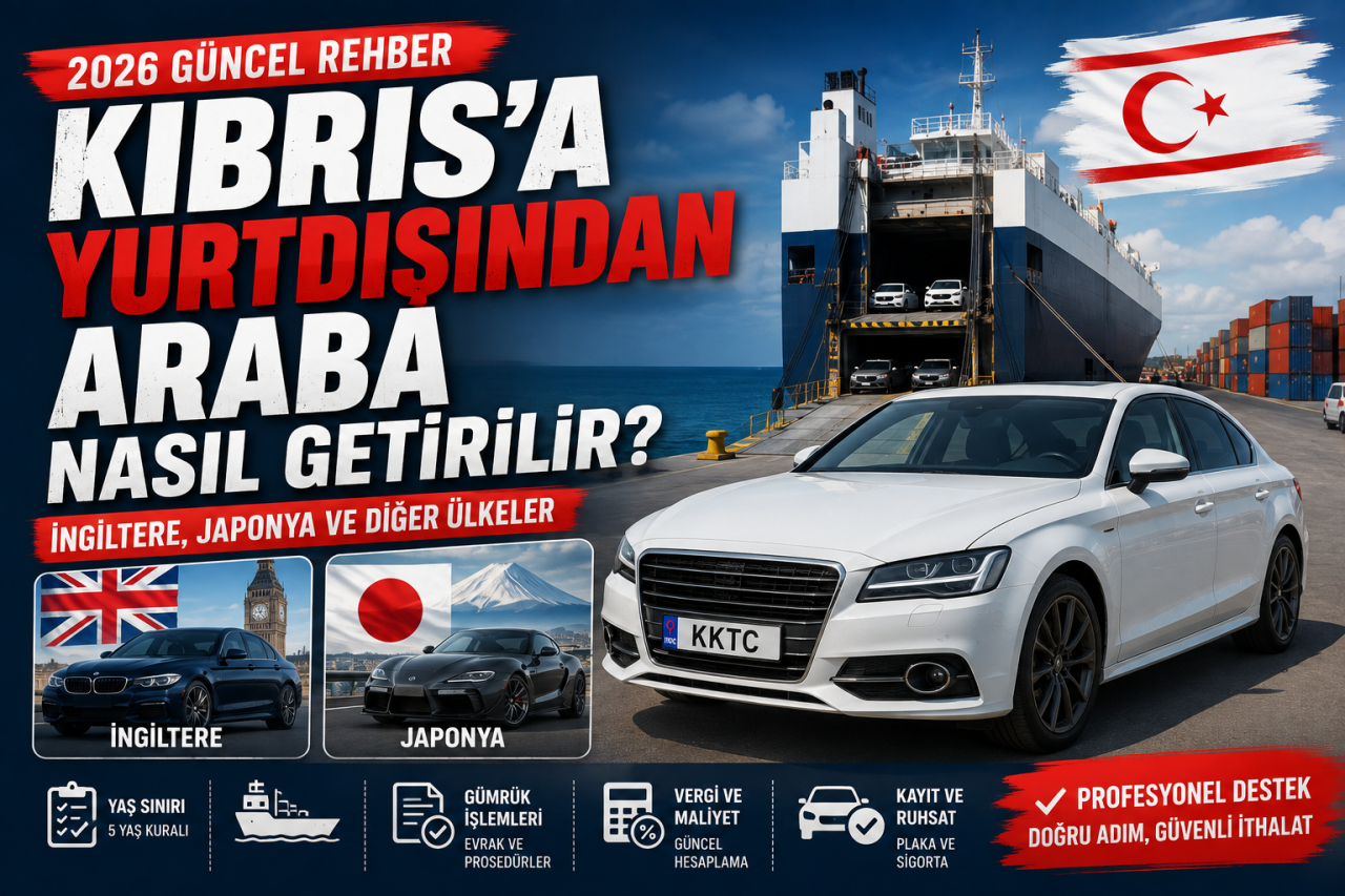 Kıbrıs’a Yurtdışından Araba Nasıl Getirilir? 2026 Rehberi