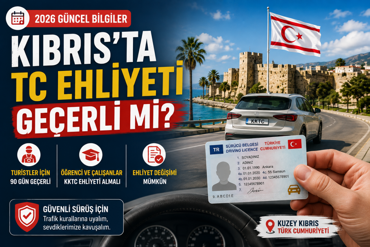Kıbrıs'ta TC Ehliyeti Geçerli Mi? 2026 Güncel Rehber