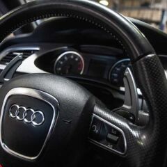 Audi A3 A4 A5 2013-2016  Uyumlu Paddle Shift Siyah (F1 Vites Pedal Kulakçık)