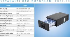 Tecnopoint TC21-19 Yatakaltı Buzdolabı 25 Litre