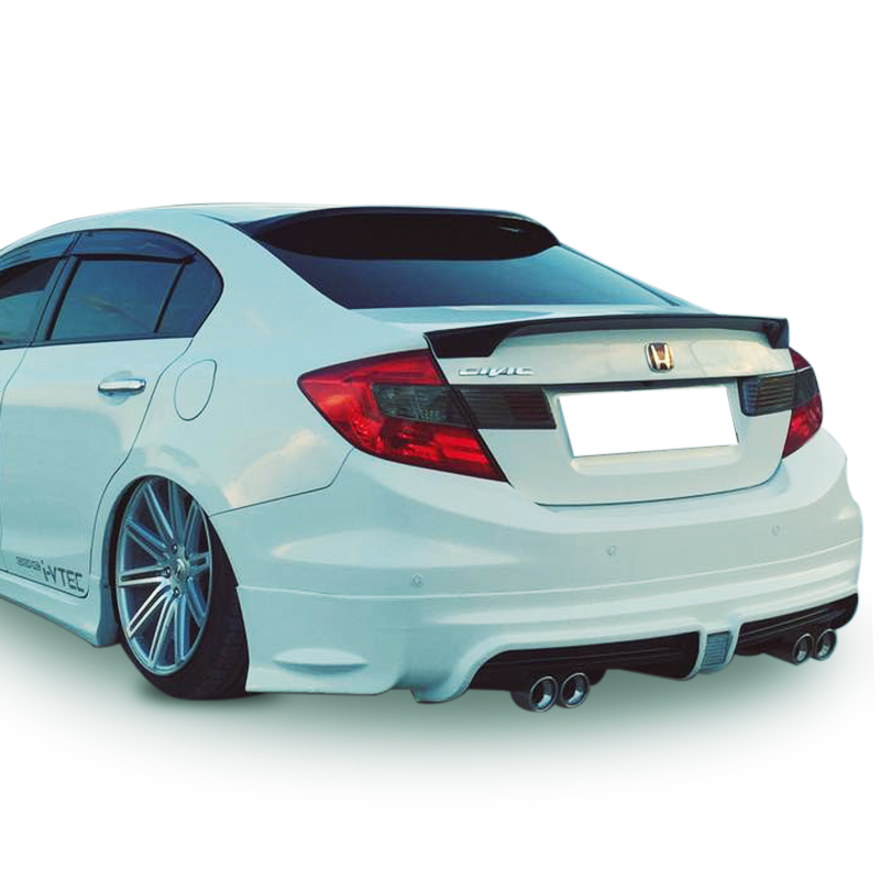 Honda Civic Fb7 Uyumlu 2012 - 16 Mugen RR Arka Ek Plastik Boyasız