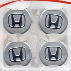 Honda Uyumlu Gri Alüminyum Yapıştırma Jant Göbeği 4Lü 60mm