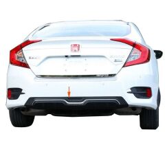 Honda Civic Fc5 Uyumlu 2016 - 2021 Custom Difüzör Plastik Boyasız