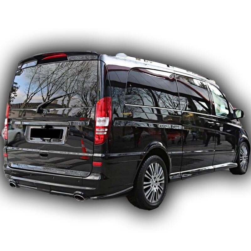 Mercedes Viano 2010 - 2014 Uyumlu Yedek Parça Arka Tampon Eki Boyalı