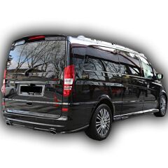 Mercedes Viano 2010 - 2014 Uyumlu Yedek Parça Arka Tampon Eki Boyalı