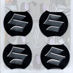 Suzuki Uyumlu Yedek Parça Siyah Alüminyum Yapıştırma Jant Göbeği 4Lü 60mm