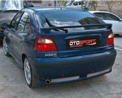 Renault Megane 1 HB Uyumlu Arka Tampon Eki