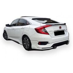 Honda Civic Fc5 Uyumlu 2016 - 2021 Turbo Arka Ek Plastik Boyasız