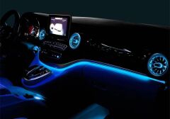 Mercedes Vito 2018-2021 Uyumlu Ön Havalandırma Air Vent Işıklı 7 Renk