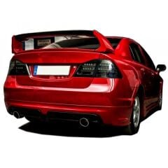 Honda Civic Fd6 Uyumlu 2006 - 2012 Mugen RR Sağ Sol Çift Çıkış Arka Ek Plastik Boyasız