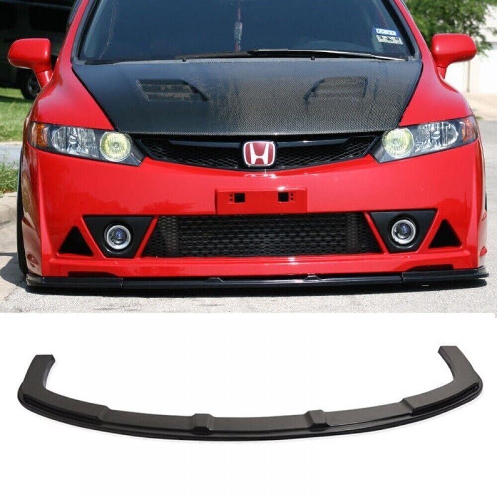 Honda Civic Fd6 Uyumlu 2006 - 2012 Mugen Rr Ön Lip Plastik Boyasız