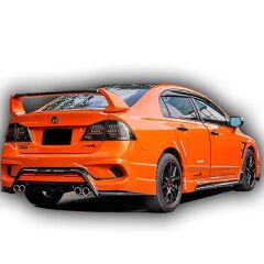 Honda Civic Fd6 Uyumlu 2006 - 2012 Type-R X Marşpiyel Plastik Boyasız
