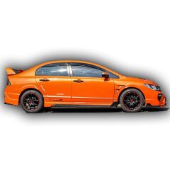 Honda Civic Fd6 Uyumlu 2006 - 2012 Type-R X Marşpiyel Plastik Boyasız