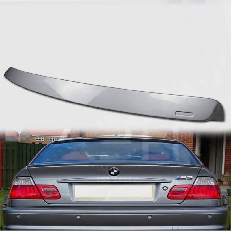 Bmw E46 1999-2005 Uyumlu 2 Kapı Cam Üzeri Spoiler Fiber Boyasız