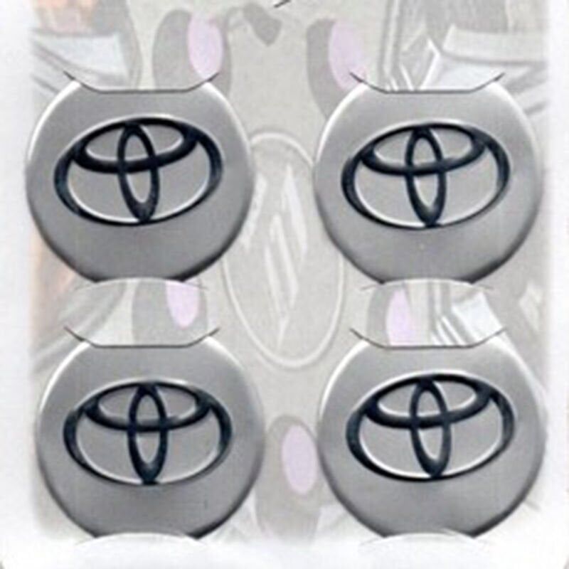 Toyota Uyumlu Gri Alüminyum Yapıştırma Jant Göbeği 4Lü 60mm