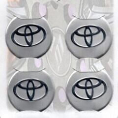Toyota Uyumlu Gri Alüminyum Yapıştırma Jant Göbeği 4Lü 60mm