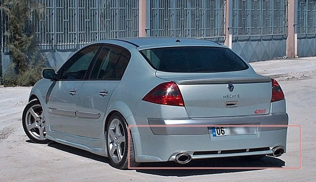 Renault Megane 2 Sedan Uyumlu Yedek Parça Arka Tampon Eki