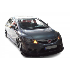 Honda Civic Fd6 Uyumlu 2010 - 2012 Mugen Ön Lip (3 Parça) Plastik Boyasız