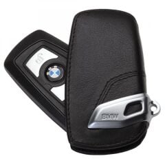 Bmw F30 Uyumlu Deri Kumanda Kabı Siyah