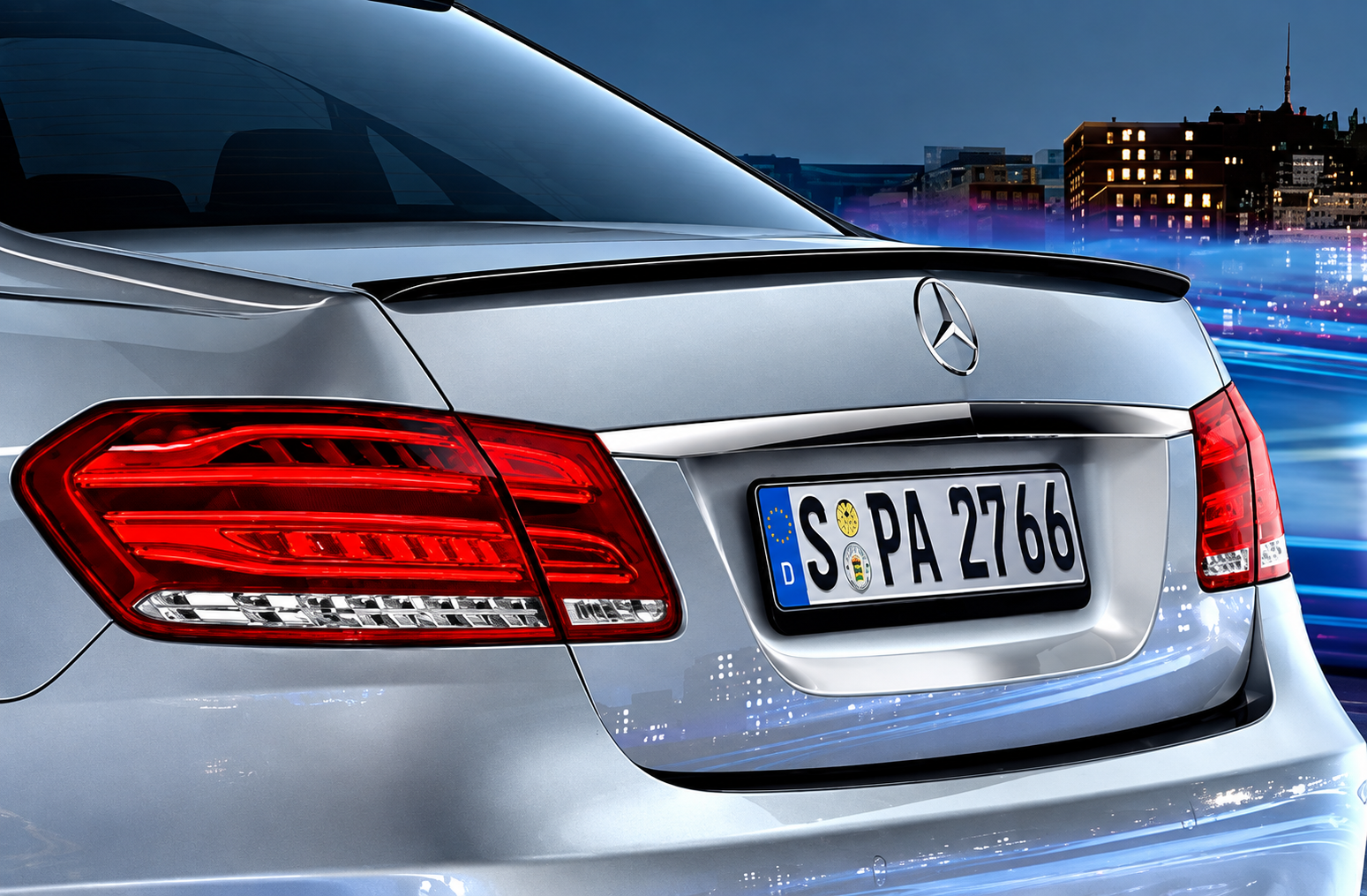 W212 AMG Spoiler Parlak Siyah