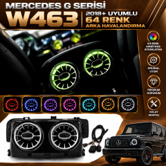 Mercedes G W463 2018+ Uyumlu 64 Renk Arka  Havalandırma