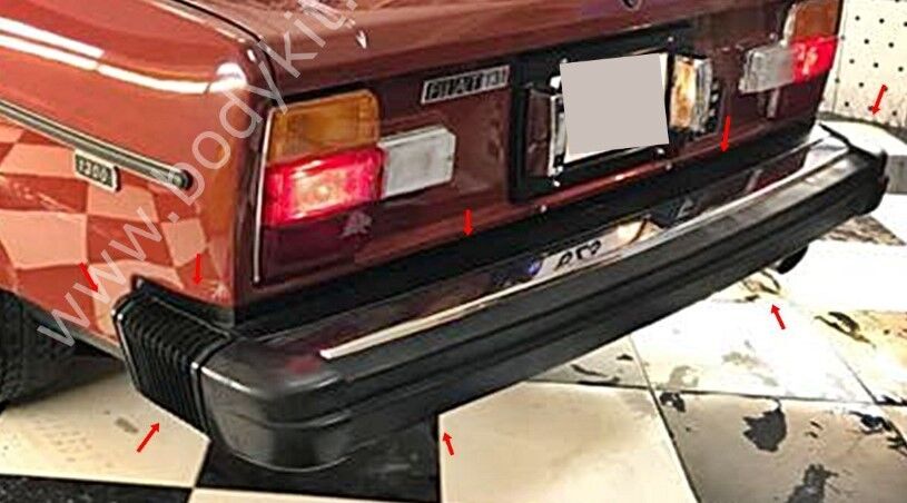 Fiat 131 Mirafiori Uyumlu Yedek Parça Körüklü Arka Tampon