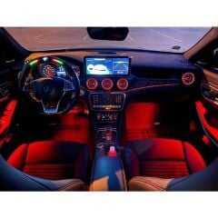 Mercedes B W246 (2012-2016) / A W176 (2014-2018) / CLA W117 (2014-2018) GLA W156 (2014+) Uyumlu 12 Renk İç Ambiyans Aydınlatma