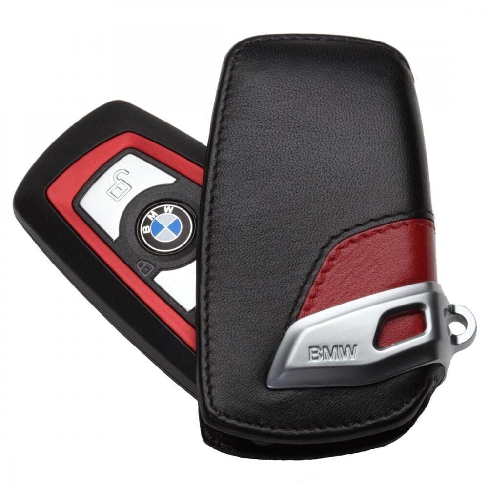 Bmw F30 Uyumlu Deri Kumanda Kabı Kırmızı