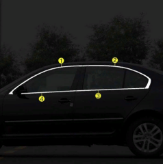 Skoda Octavia 2007-2014 Uyumlu Cam Çıtası Nikelaj