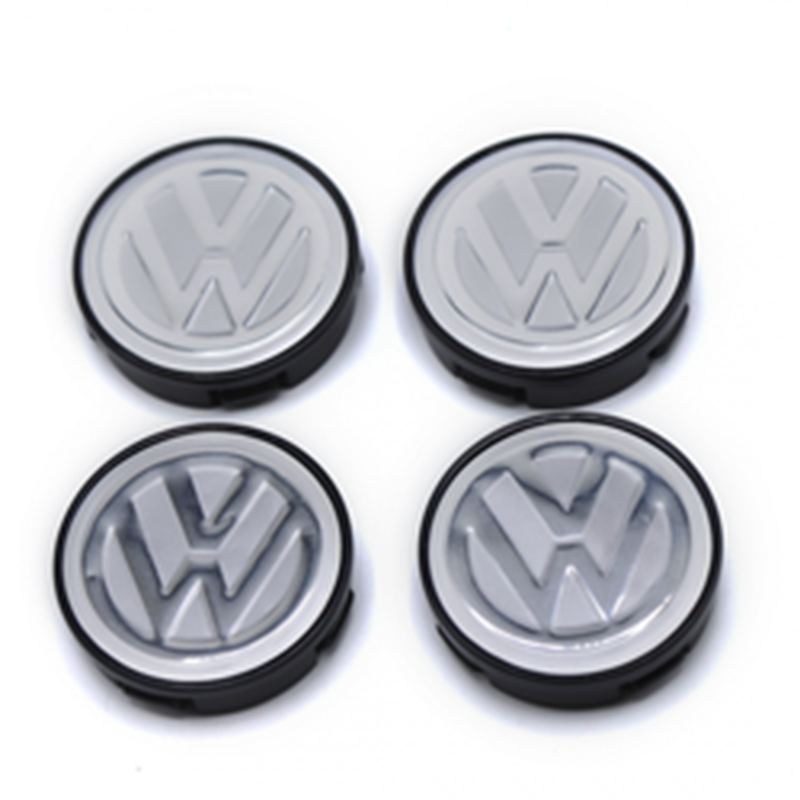 Volkswagen Uyumlu Geçmeli Gri 55/58 mm Jant Göbeği