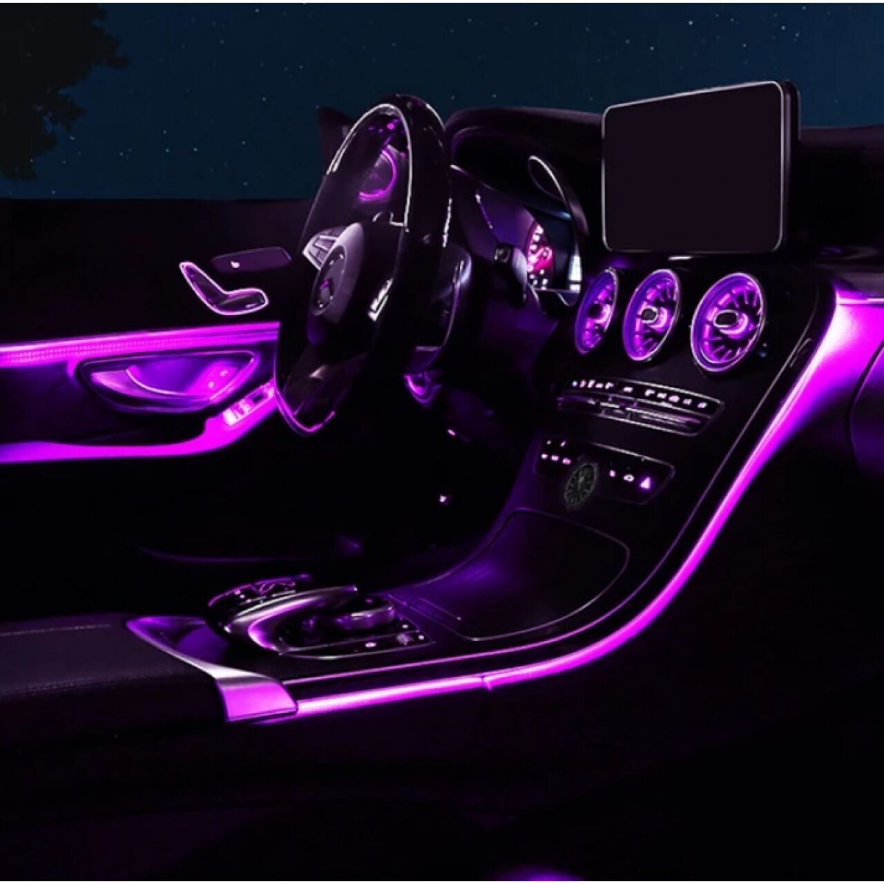 Mercedes A W177 Uyumlu İç Ambiyans Aydınlatma (Orijinal Trimler ile Birlikte)