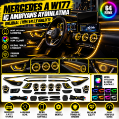 Mercedes A W177 Uyumlu İç Ambiyans Aydınlatma (Orijinal Trimler ile Birlikte)
