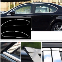 Skoda Octavia 2015-2019 Uyumlu Cam Çıtası Nikelaj