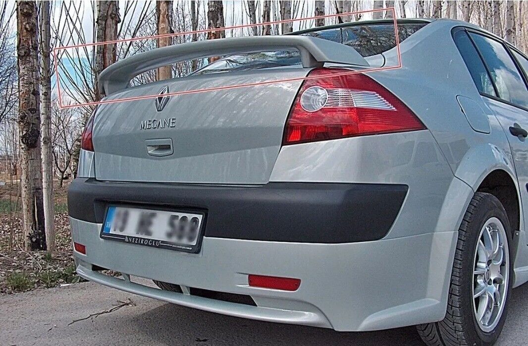 Renault Megane 2 Sedan Uyumlu Yedek Parça Ayaklı Spoiler
