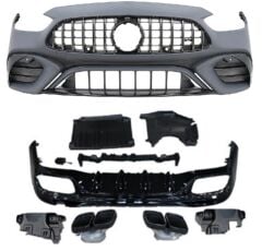 W206 C63 AMG Body Kit (Ön Tampon + Arka Difüzör + Egzoz Ucu)