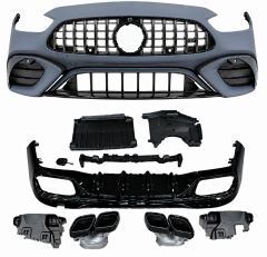 W206 C63 AMG Body Kit (Ön Tampon + Arka Difüzör + Egzoz Ucu)