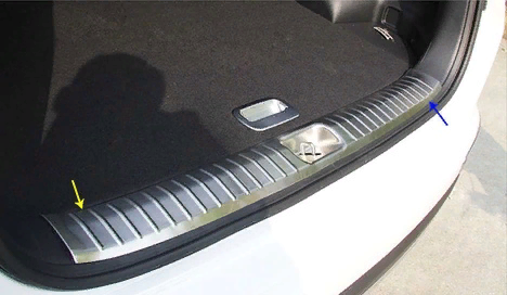 Kia Sportage 2016-2019 Uyumlu Yedek Parça Bagaj Eşik Koruması Krom