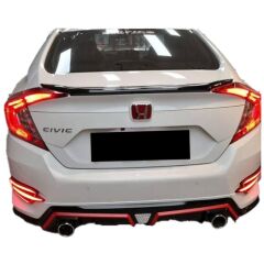 Honda Civic Fc5 Uyumlu Yedek Parça 2017 Anatomik Spoiler Boyasız