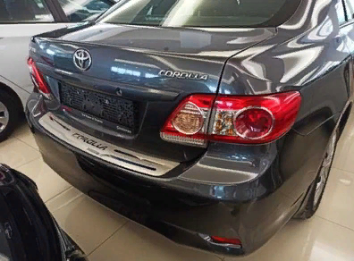 Toyota Corolla 2013-2016 Uyumlu Arka Tampon Üst Kaplama İnce Model