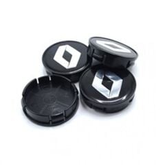 Renault Geçmeli Siyah 55/58 mm Uyumlu Jant Göbeği